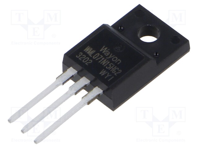 Transistor: N-MOSFET; unipolar; TO220FP