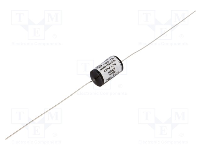 Capacitor: polypropylene; 0.27uF; 400VDC; ±2%; Ø10.3x18mm; 0.001