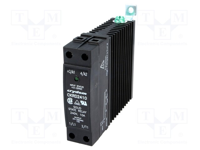 Relay: solid state; Ucntrl: 4÷32VDC; 10A; 24÷280VAC; DIN,on panel