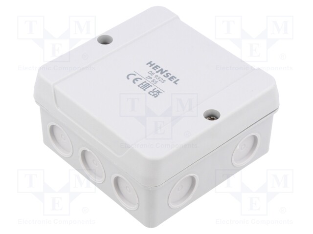 Enclosure: junction box; IP55; with membrane cable glands; grey