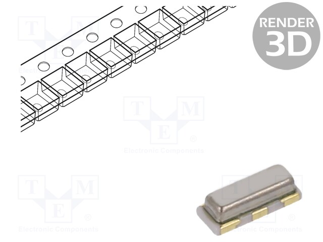 Resonator: ceramic; 16MHz; SMD; 3.2x1.3x0.9mm; Tol: ±0.5%; -40÷85°C