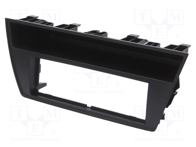 Radio mounting frame; Škoda; 1 DIN; black