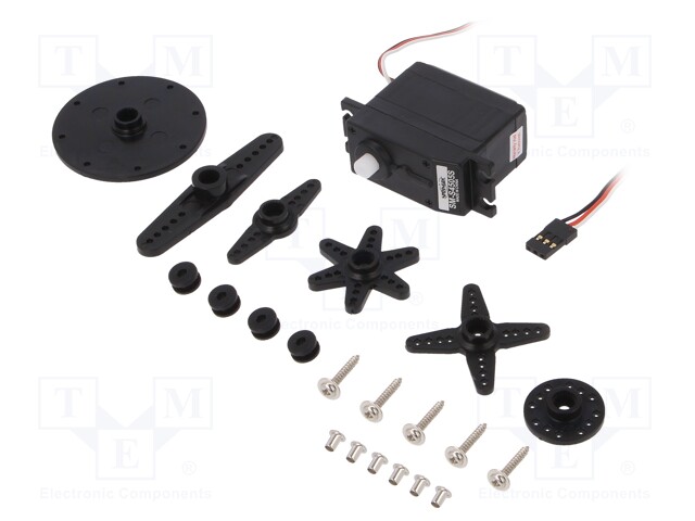 Motor: servo; 4.8÷6VDC; standard; analogue; 55.6g; 40.3x20.2x36mm