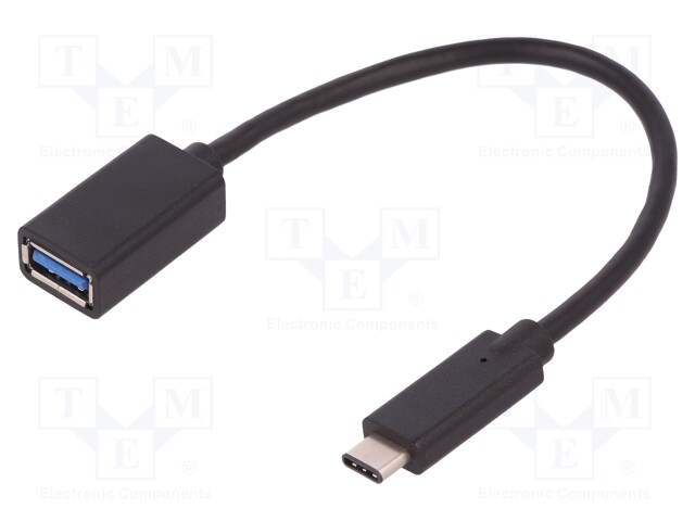 Cable; USB 3.0,USB 3.1; USB A socket,USB C plug; 200mm