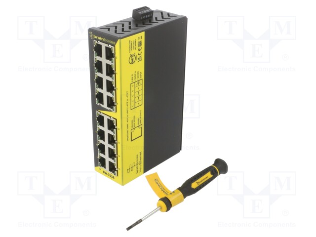 Switch Ethernet; unmanaged; Number of ports: 16; 5÷30VDC; RJ45; SW