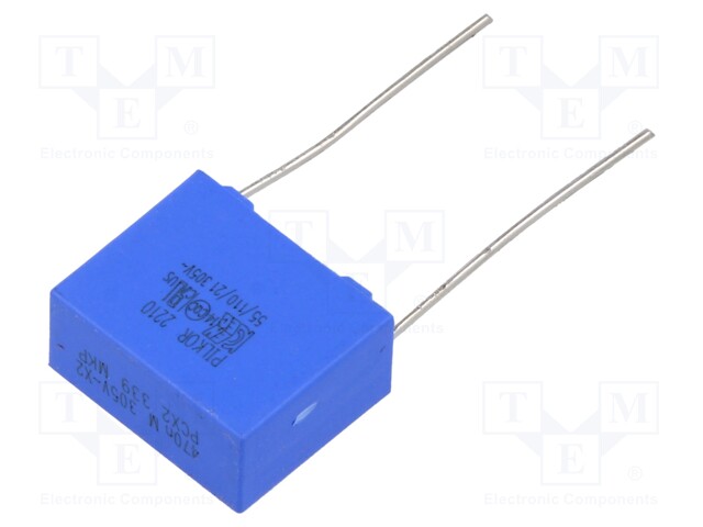 Capacitor: polypropylene; X2; 1300pF; THT; ±20%; 22.5mm; -55÷110°C