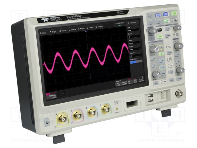 Oscilloscope: digital; Channels: 4; 200MHz; 2Gsps; 200Mpts/ch