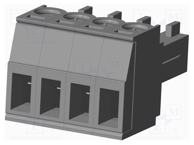 Connector: pluggable terminal block; plug; female; straight; grey