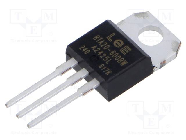 Triac; 600V; 20A; TO220AB; Igt: 50mA; Ufmax: 1.65V