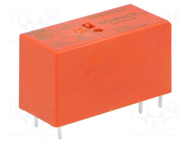 Relay: electromagnetic; SPST-NO; Ucoil: 12VDC; 16A/250VAC; 360Ω