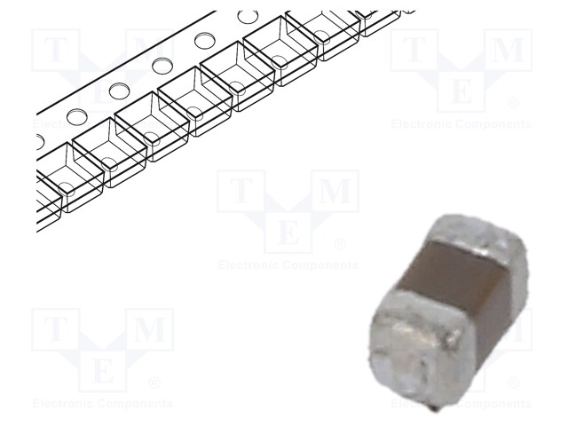 Capacitor: ceramic; 1uF; 35VDC; X5R; ±10%; SMD; 0402