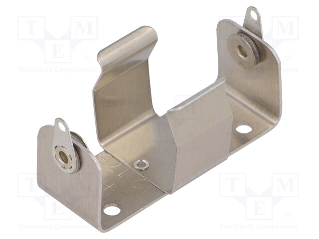 Holder; Mounting: screw; Size: C,R14; Batt.no: 1; aluminium