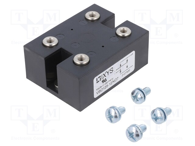 Single-phase bridge rectifier; Urmax: 1.2kV; If: 125A; Ifsm: 1.8kA