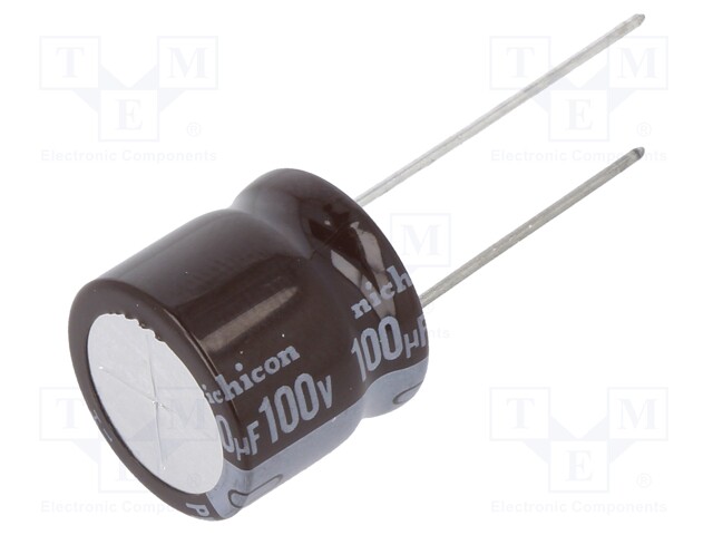 Capacitor: electrolytic; low impedance; THT; 100uF; 100VDC; ±20%