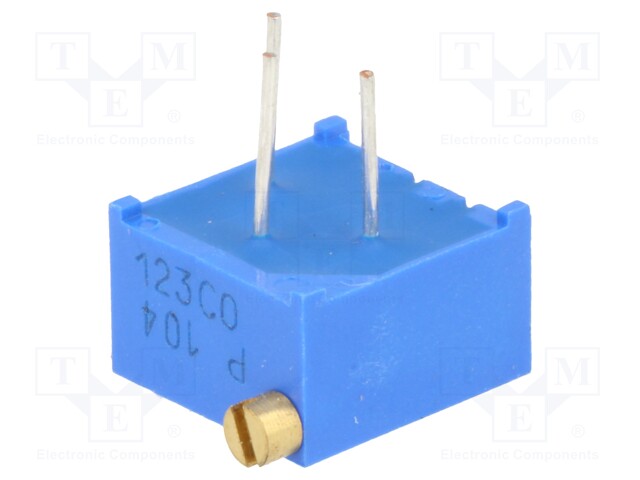 Potentiometer: mounting; multiturn; 100kΩ; 500mW; THT; ±10%; linear