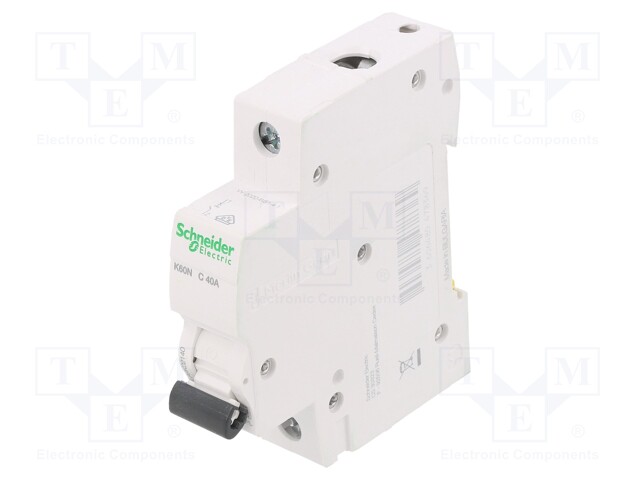 Circuit breaker; 230/400VAC; Inom: 40A; Poles: 1; DIN; Charact: C