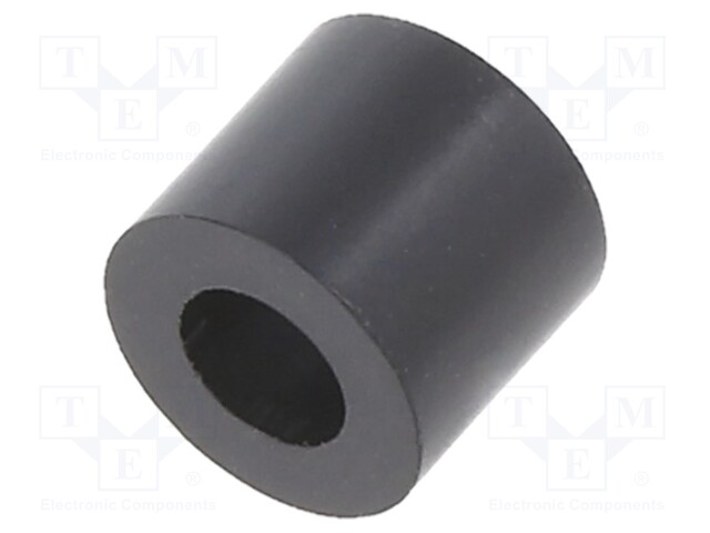 Spacer sleeve; cylindrical; polystyrene; L: 6mm; Øout: 7mm; 70°C