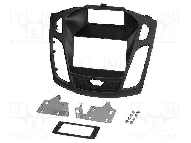 Radio mounting frame; Ford; 2 DIN; black