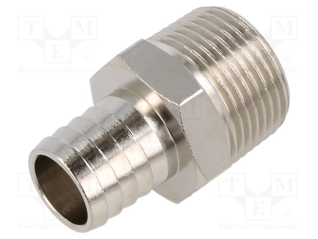 Metal connector; threaded; G 3/4"; Mat: nickel plated brass