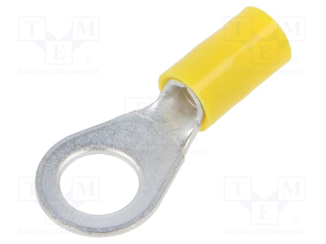 Tip: ring; M8; Ø: 8.5mm; 4÷6mm2; crimped; for cable; insulated