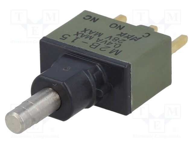 Switch: push-button; SPDT; ON-(ON); 1A/125VAC; 1A/30VDC; -30÷85°C