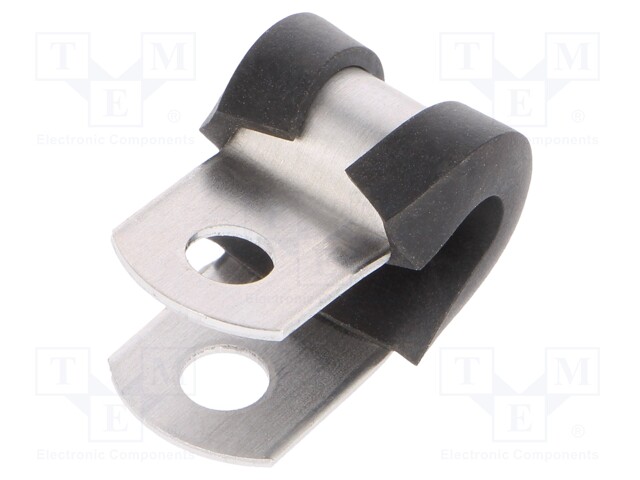 Fixing clamp; ØBundle : 4.8mm; W: 12.7mm; aluminium