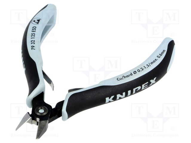 Pliers; side,cutting,precision,with small chamfer; ESD