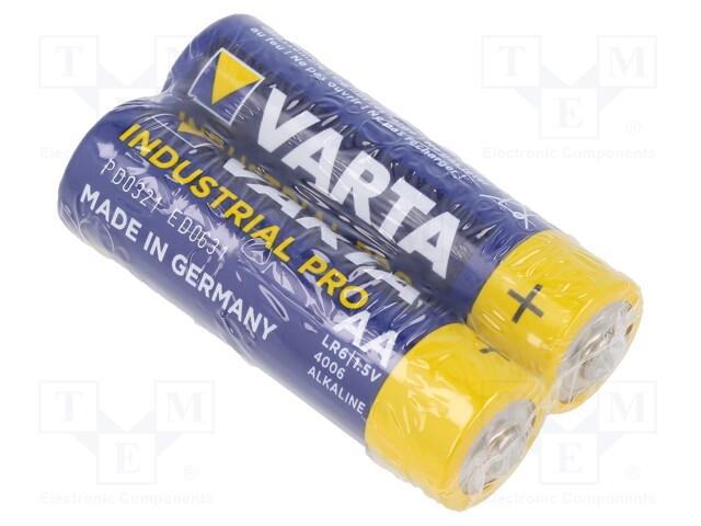 Battery: alkaline; 1.5V; AA; Industrial PRO; Batt.no: 2