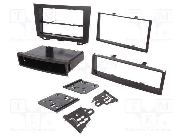 Radio mounting frame; Honda; 2 DIN; black