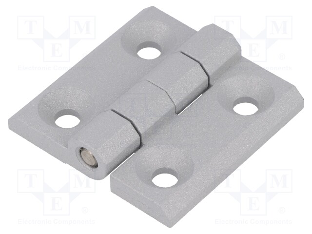 Hinge; Width: 50mm; zinc and aluminium alloy; silver; H: 50mm