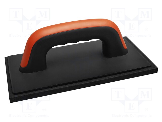 Finishing trowel; with rubber; L: 250mm; W: 130mm