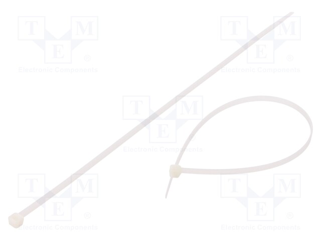 Cable tie; L: 300mm; W: 4.8mm; polyamide; 215.5N; natural; Ømax: 85mm