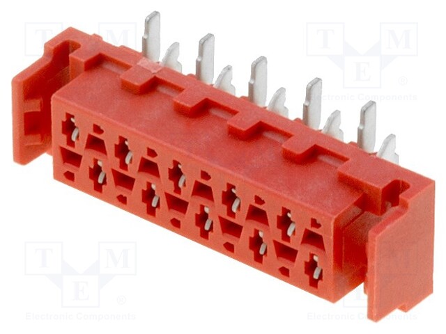 Socket; Micro-MaTch; female; PIN: 10; SMT; on PCBs; Layout: 2x5