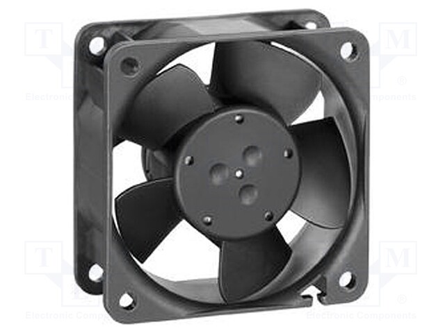 Fan: DC; axial; 12VDC; 60x60x25mm; 46.1m3/h; 38dBA; Vapo; 5600rpm