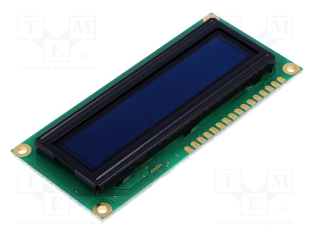 Display: OLED; graphical; 2.4"; 100x16; Dim: 80x36x10mm; yellow