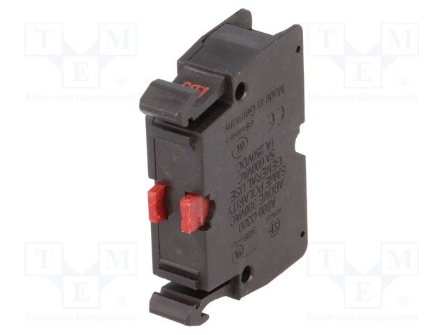 Contact block; NC lagging; 6A/230VAC; 3A/24VDC; 22mm; -25÷70°C