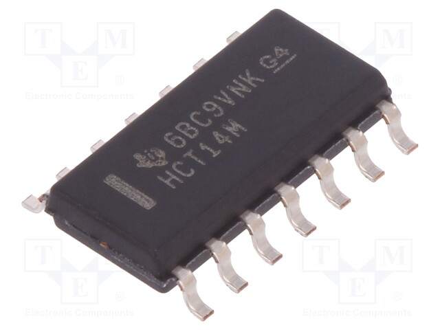 IC: digital; Schmitt trigger; Channels: 6; IN: 6; SMD; SO14