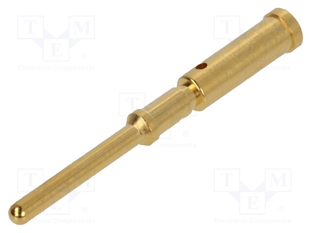 Contact; male; 0.75mm2; gold-plated; crimped; for cable