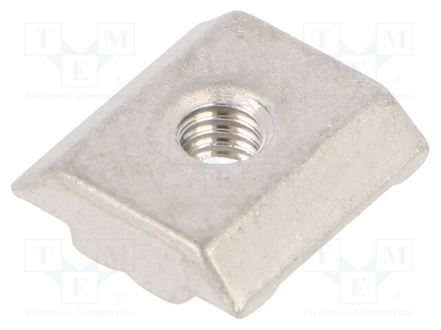 Nut; for profiles; Width of the groove: 6mm; stainless steel