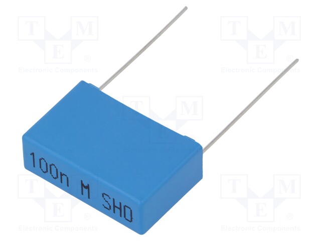 Capacitor: polypropylene; X1; 100nF; 760VAC; ±20%; THT; -40÷105°C