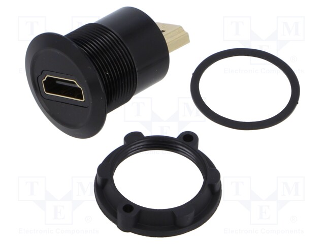 Adapter; for panel mounting,rear side nut; Thread: M22; 1÷10mm