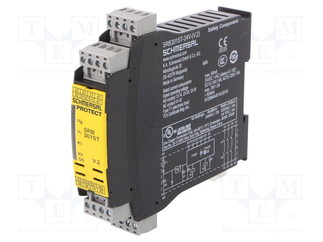 Module: safety relay; Series: SRB 301ST; Mounting: DIN; -25÷60°C