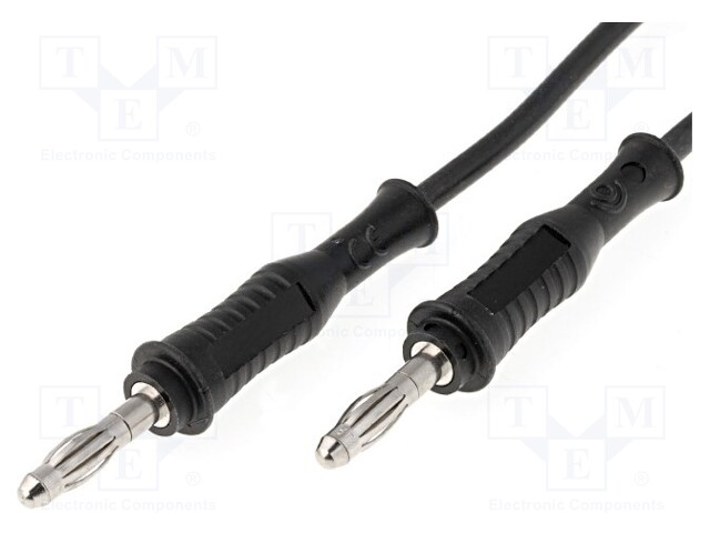 Test lead; 70VDC; 33VAC; 20A; banana plug 4mm,both sides; Len: 1m