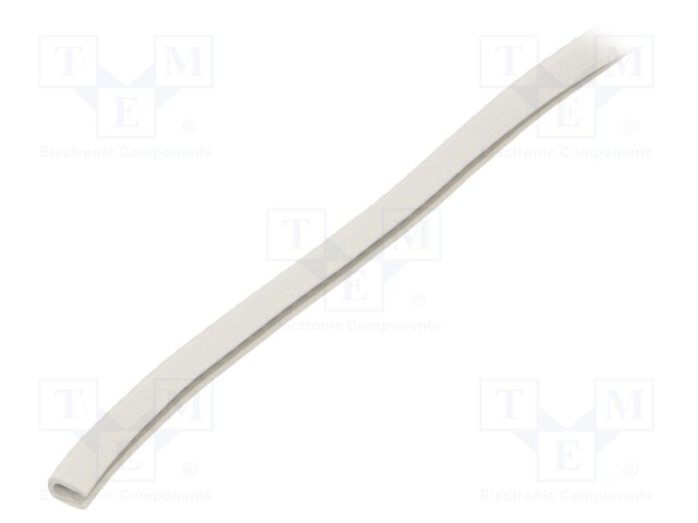 Hole and edge shield; PVC; L: 100m; white; H: 9.5mm; W: 6.5mm