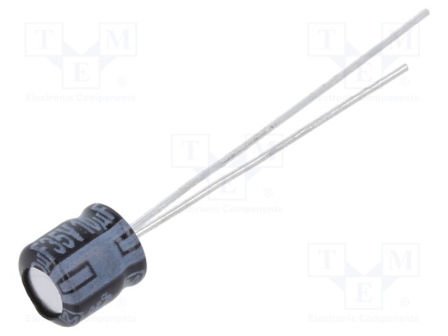 Electrolytic Capacitor, 10 µF, 35 V, KS Series, ± 20%, Radial Leaded, 1000 hours @ 85°C