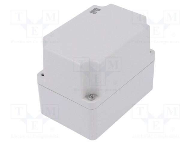 Enclosure: multipurpose; X: 75mm; Y: 110mm; Z: 90mm; INDUSTRIAL; grey