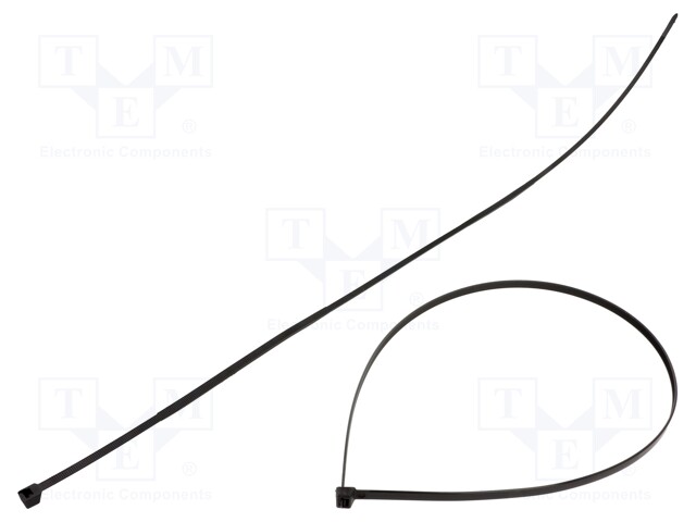 Cable tie; L: 750mm; W: 7.6mm; polyamide; 550N; black; Ømax: 226mm