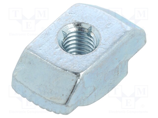 Nut; for profiles; Width of the groove: 10mm; steel; zinc