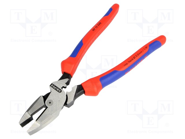 Pliers; universal; 240mm; for bending, gripping and cutting