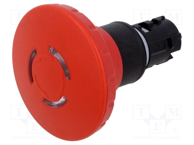 Switch: emergency stop; Stabl.pos: 2; 22mm; red; IP66,IP67,IP69K